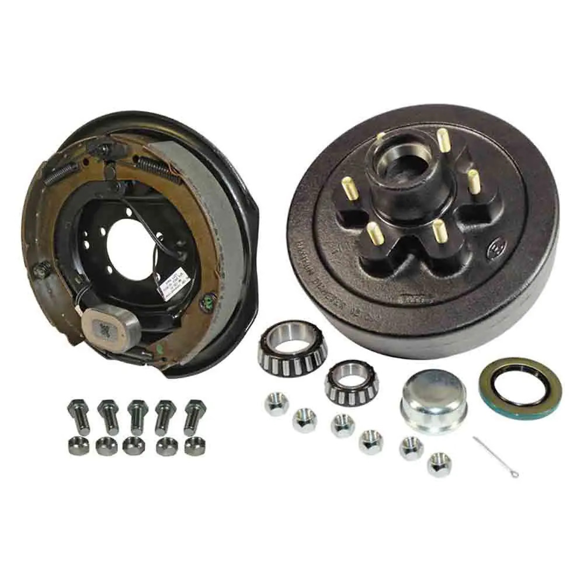 Rigid Hitch, Electric Drum Brake Kit, Driver Side, 12in, 6-Bolt on 5.5 inch Circle, Model# BPH1206EL